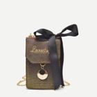 Shein Bow Detail Embroidery Chain Bag