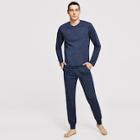 Shein Men Solid Tunic Pajama Set
