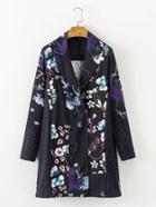 Shein Flower & Dot Print Blazer Dress
