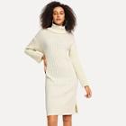 Shein High Neck Dolphin Hem Sweater Dress