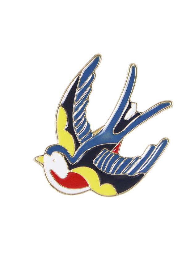 Shein Colorful Enamel Bird Shape Big Brooches