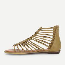 Shein Strappy Design Back Zipper Sandals