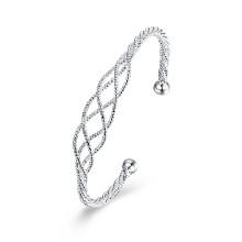 Shein Woven Design Metal Cuff Bracelet