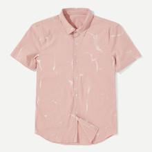 Shein Men Abstract Print Shirt