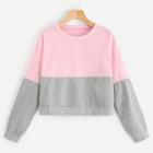 Shein Drop Shoulder Two Tone Sweatshirt