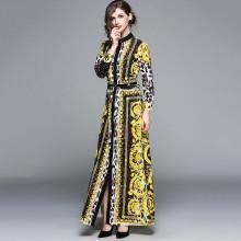 Shein Leopard Print Longline Shirt Dress