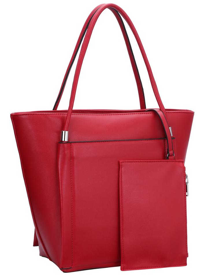 Shein Red Magnetic Oversized Shoulder Bag