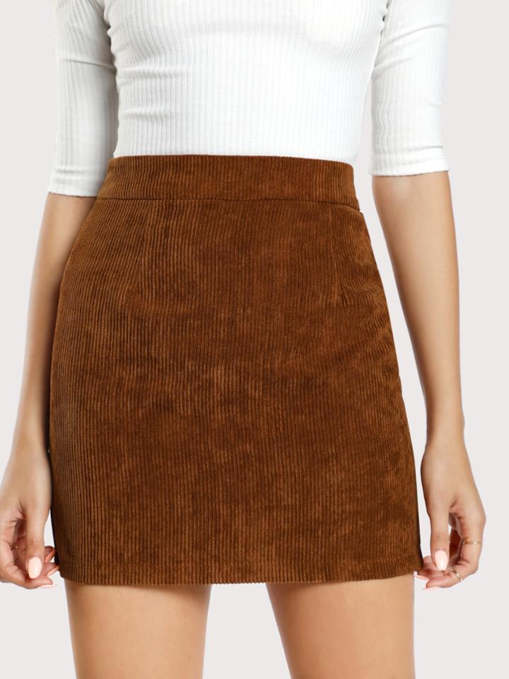 Shein Solid Bodycon Skirt
