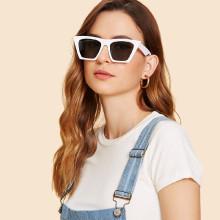 Shein Cat Eye Flat Lens Sunglasses