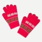 Shein Christmas Snowflakes Pattern Gloves