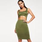 Shein Cut Out Form Fitting Dress