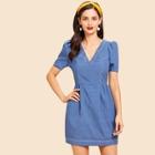 Shein V Neck Zip Back Dress