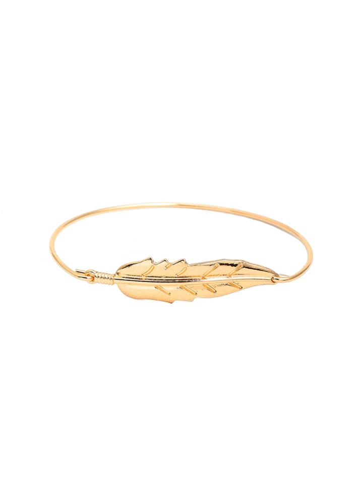 Shein Metal Leaf Design Bracelet