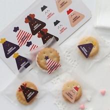 Shein 10sheet Christmas Sticker With 100pcs Clear Bag