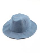 Shein Wide Brim Denim Fedora Hat