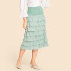 Shein Tiered Layer Pleated Skirt