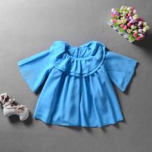 Shein Girls Layered Collar Pleated Dress