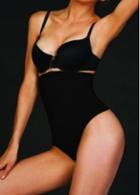 Rosewe Black High Waist Spandex Sheath Panty