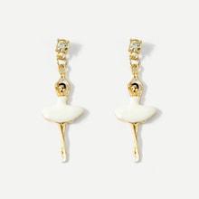 Shein Dancing Girl Design Drop Earrings