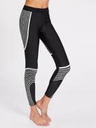 Shein Active Abstract Stripe Print Leggings