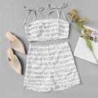 Shein Music Note Print Knot Cami & Shorts Set