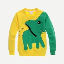 Shein Toddler Boys Elephant Pattern Embroidery Detail Sweatshirt