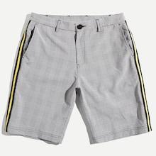 Shein Men Plaid Print Striped Side Shorts