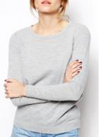 Rosewe Causal Round Neck Hollow Design Grey Sweaters For Woman