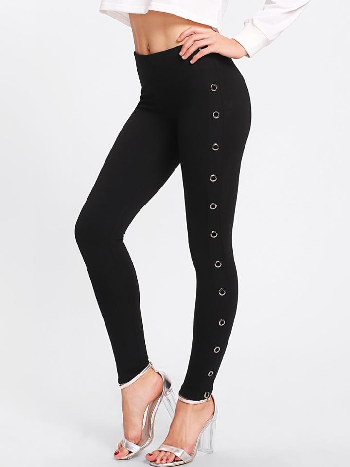 Shein Eyelet Tape Leggings