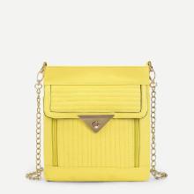 Shein Chain Pouch Bag With Pushlock