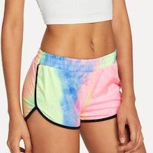 Shein Pastel Tie Dye Dolphin Shorts