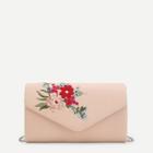 Shein Floral Embroidery Clutch Bag