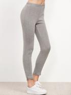 Shein Grey Slit Side Leggings