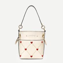 Shein Heart Embroidery Detail Shoulder Bag