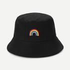 Shein Embroidered Rainbow Bucket Hat