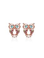 Shein Rhinestone Owl Shaped Stud Earrings