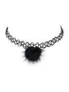 Shein Black Tattoo Choker Ball Charm Choker Necklace