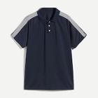 Shein Men Contrast Sideseam Polo Shirt