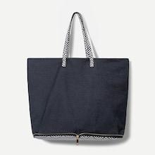 Shein Contrast Geometric Print Tote Bag