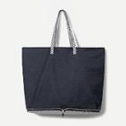 Shein Contrast Geometric Print Tote Bag