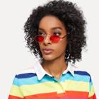 Shein Top Bar Oval Lens Sunglasses