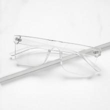 Shein Flat Top Clear Frame Sunglasses