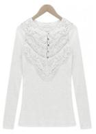 Rosewe Chic Solid White Round Neck Long Sleeve T Shirt
