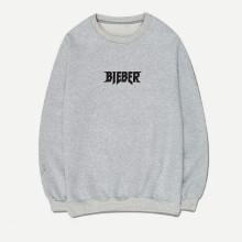 Shein Men Abstract Letter Print Sweatshirt