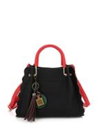 Shein Wave Edge Tassel Charm Detail Pu Shoulder Bag