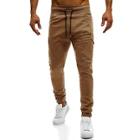 Shein Men Pockets Decoration Plain Drawstring Pants