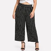 Shein Plus Striped Wide Leg Pants
