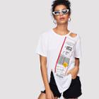 Shein Tag Print T-shirt