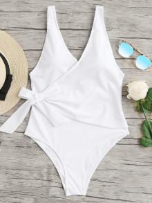 Shein Low Back Surplice Swimsuit