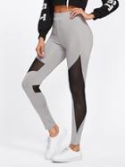 Shein Mesh Contrast Leggings